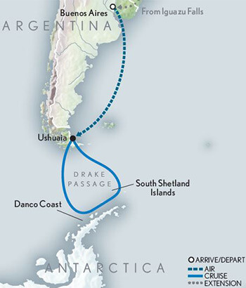 antarctica_cruise Tour Map
